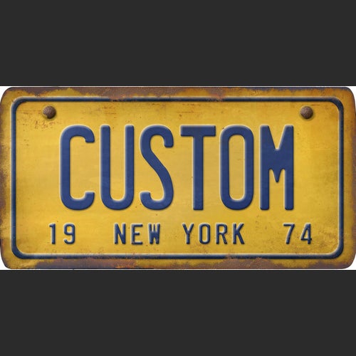 New York License Plate Custom