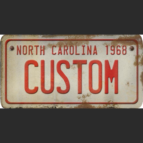 North Carolina License Plate Custom