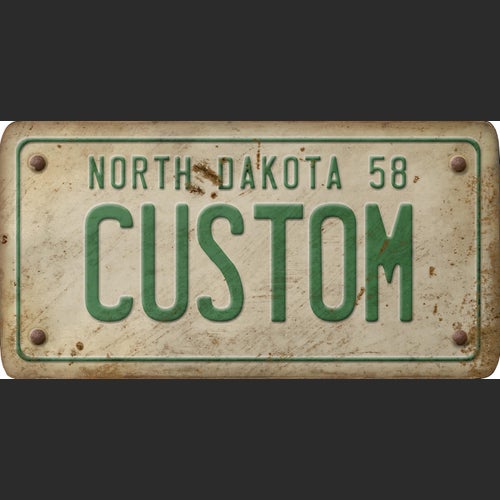 North Dakota License Plate Custom