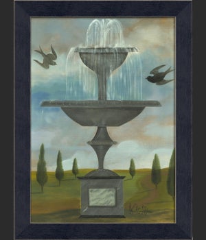 MI Fountain with Two Birds