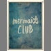 WC Mermaids Club on blue