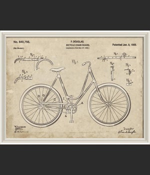 WCWL F Douglas Bicycle Patent 30x40