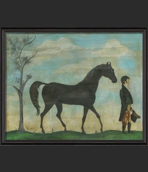 BC Man with Steed Landscape