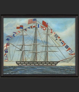 BC Ship with Flags