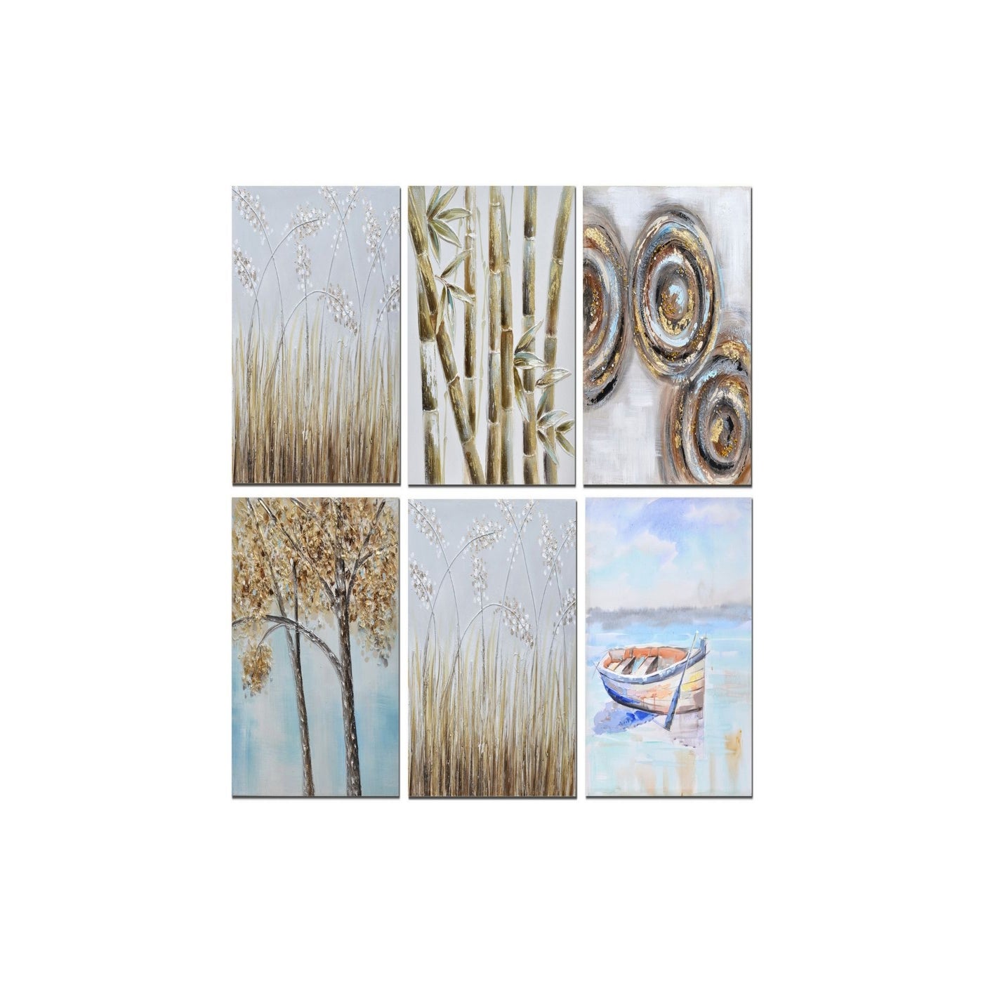 3D HAND PAINTED WALL ART 24"X24"X2" ASSORTED -- 10/BX