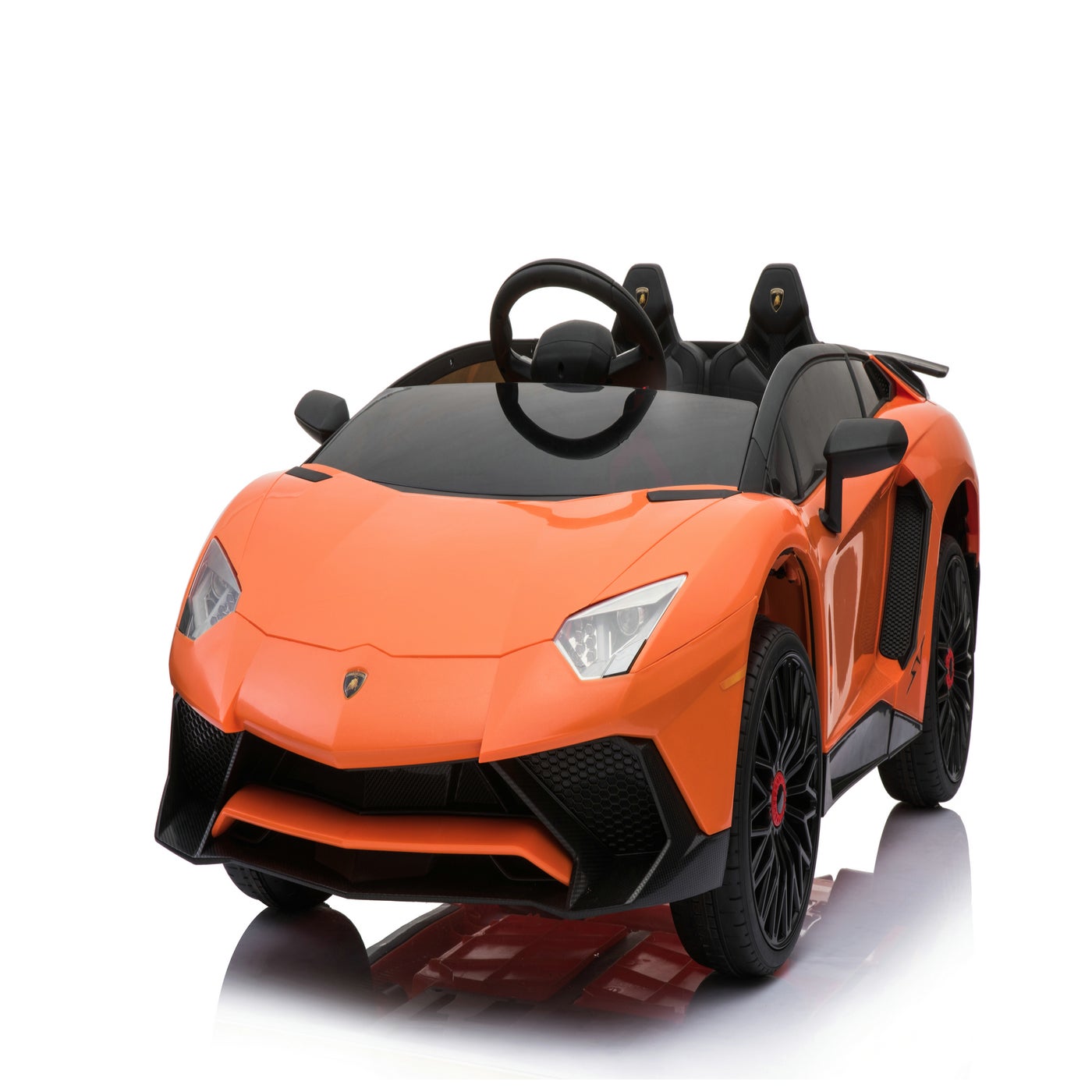 LAMBORGHINI AVENTADOR SV - TWO SEATER, KIDS AGE 3+ YEARS, LED LIGHTS, USB,  MP3, UL/ETL CERTIFIED CHA - new arrivals! | Golden Textile