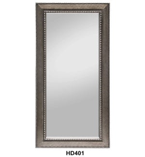 BRUSHED SILVER FRAME MIRROR 36"X72" --1/BOX