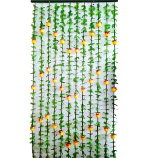 DOOR CURTAIN- 68"X35"- ARITIFICIAL PLANT AND FRUITS- 12/BOX