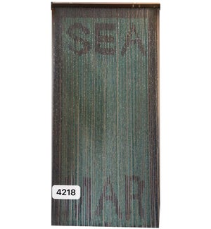 BEADED WOOD DOOR CURTAIN-76"X35"- 12/BOX