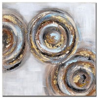 3D HAND PAINTED WALL ART 24"X24"X2" ASSORTED -- 10/BX