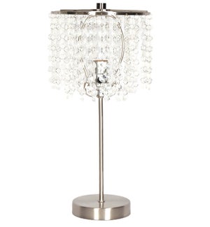 METAL TABLE LAMP WITH GLASS(7.87"X14.17") 1/BOX