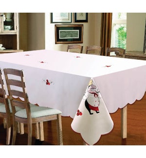 EMBROIDERED CHEF TABLECLOTH - 60"X104" - 12/BOX