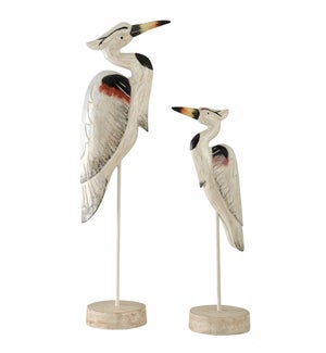 Set of 2 Seaguar Heron Accessories on Stands