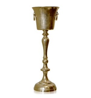 CHAMPAGNE | Cast Aluminum Large Goblet | 33in ht. X 11in w. X 11in d.