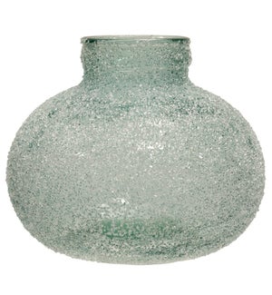 Rime Ice Soft Green | Recyled Spanish Glass Vase Accessory