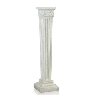 DANN FOLEY LIFESTYLE | Square Fluted Decorative Pedestal | 47.25 H x 11.25 W x 11.25 D