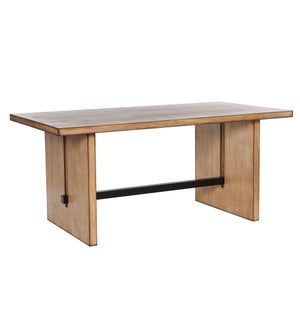 DANN FOLEY LIFESTYLE | Dining Table Made of Mango Wood Veneer in a Light Tobacco Brown Finish | Anti