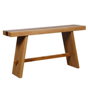 DANN FOLEY LIFESTYLE | Console Table |Two Tone Veneer With Center Line Accent | 60in x 15in x 32in