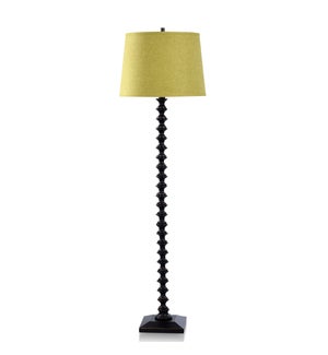 DANN FOLEY LIFESTYLE | Black and Gold Metal Floor Lamp | 150 Watts | 19in w. X 67in ht. X 19in d.