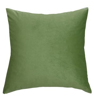 DANN FOLEY LIFESTYLE | Olive Green Velvet Pillow | 24in w. X 24in ht. X 6in d.
