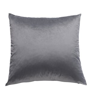 DANN FOLEY LIFESTYLE | Down Feather Solid Light Grey Pillow | 24in ht. X 24in w.