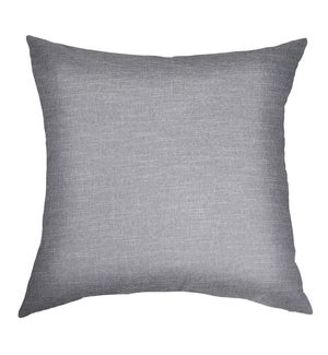 DANN FOLEY LIFESTYLE | Down Feather Solid Grey Tweed Pillow | 24in ht. X 24in w.