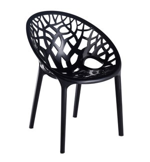 24x24x31 Black Spaghetti Back Chair Indoor/outdoor 4 pack