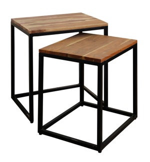 SET OF TWO NESTED SIDE TABLES