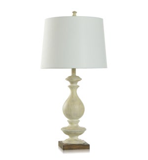 TAUPE | Table Lamp with Linen Hardback Shade | 31in Ht. | 150 Watts