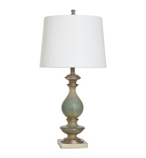 BELLEVUE | Table Lamp with Linen Hardback Shade | 31in Ht. | 150 Watts