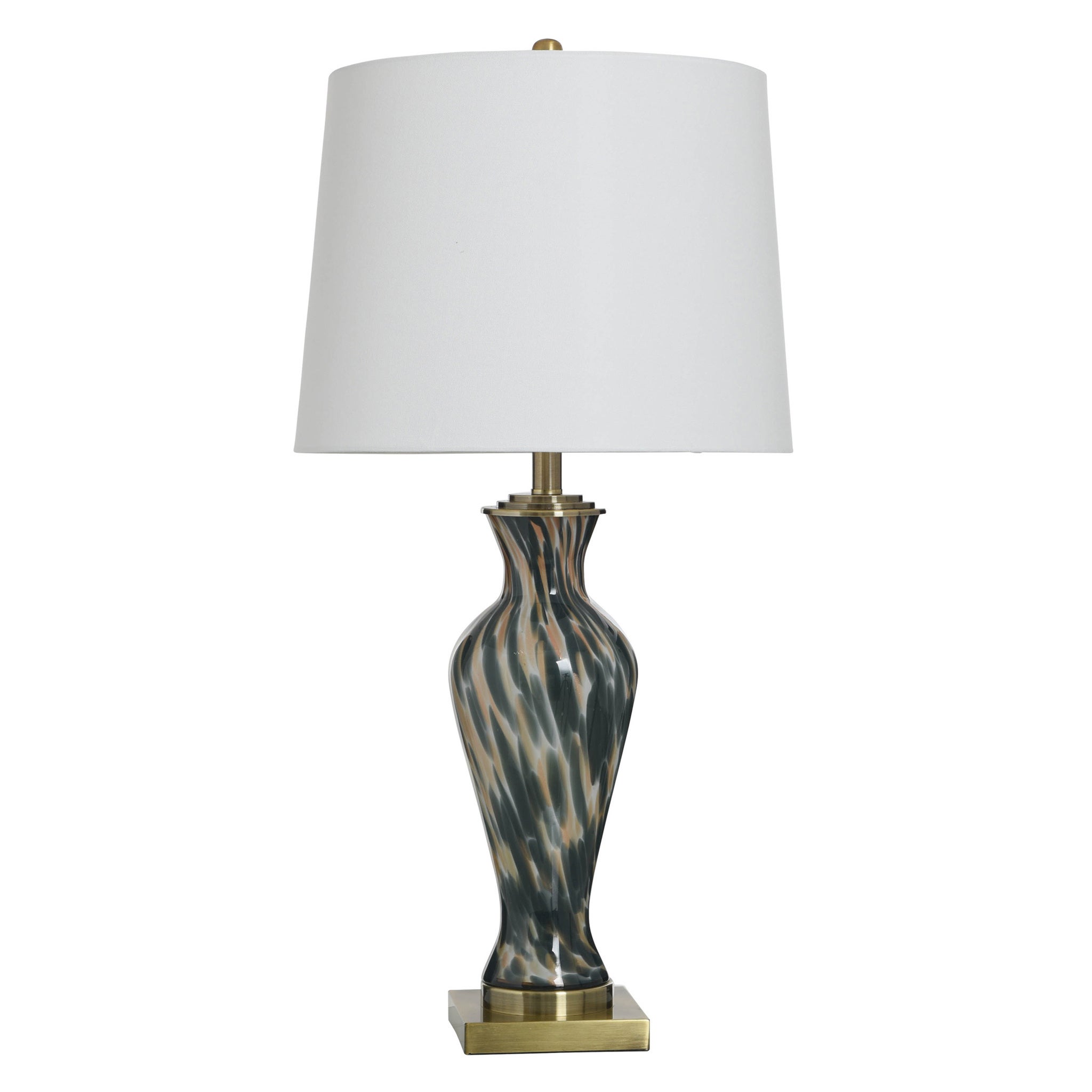 IGNY GOLD | Glass Table Lamp | 32in Ht. X 16in W. X 16in D