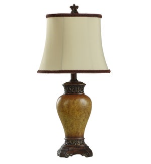 French Brass Floor Lamp with Hexagonal Base (LF1005-21) — 145 Antiques