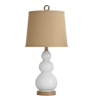 HALIFAX | Stacked Orb Glass Body Table Lamp | 26in ht. X 12in w. X 12in d. | 60 Watts