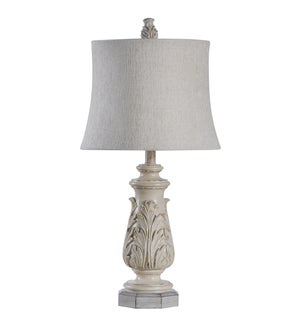 ANTIQUE IVORY | Traditional Table Lamp | 25in ht. X 13in w. X 13in d. | 60 Watts