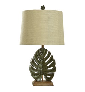 Islama Dora | Leaf Motif Sculpted Body Table Lamp | 100 Watts | 3-Way | See WI42741 for Complimentin