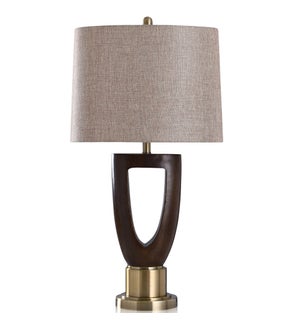 CHESHIRE | Cast Body 7 Metal Base Table Lamp | 17in w X 33in ht X 12in d | 100 Watts
