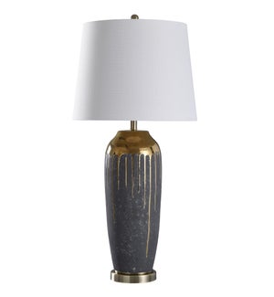 Marloe Gold | 37in Ceramic Base Table Lamp | 150 Watts | 3-Way