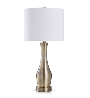 ANTIQUE BRASS TOUCH LAMP | 32in X 14in | Antique Brass | Transitional Steel Touch Table Lamp