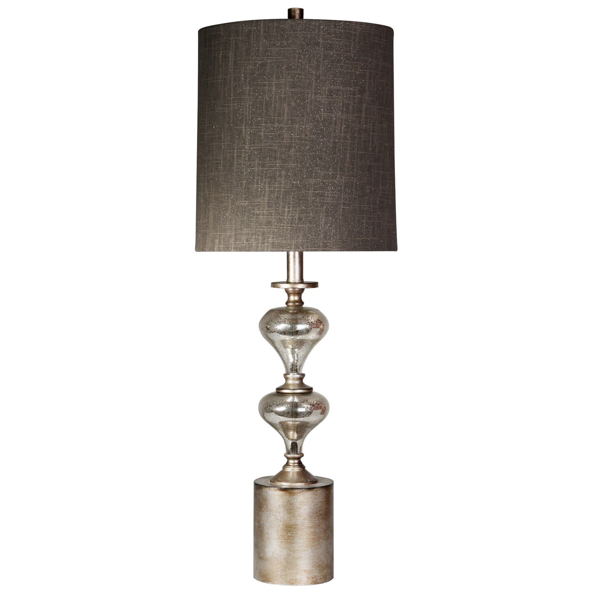 Everston Aged Gold Table Lamp with Black Shade