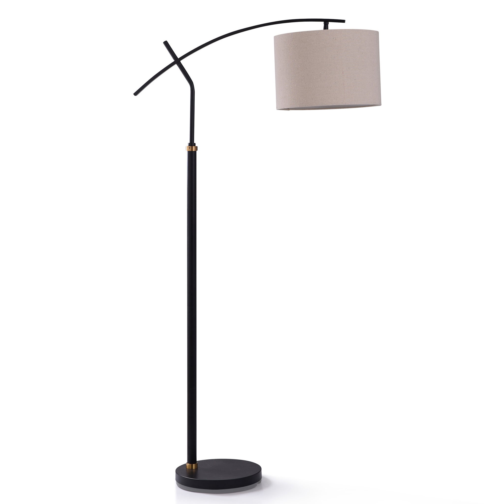DUDLEY BLACK FLOOR LAMP | 13in w. X 60in ht. | Transitional