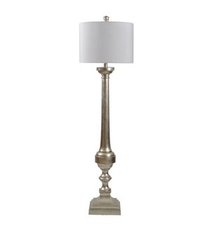 ORVINO CHAMPAGNE | Traditional Tall Balluster Floor Lamp | 62in ht. X 17in w. X 17in d. | 150 Watts