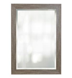 NATURAL WEATHERED | Beveled Glass Mirror | Made in USA | 30in w. X 42in ht. X 1in d.
