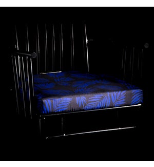 BLUE PALM MACAU CUSHION | 3in X 20in | Blue Palm Beach Cushion. Vibrant colors and bold pattern choi