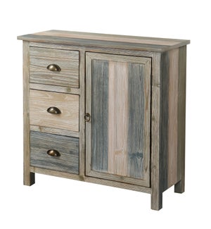 SANIBEL | Three Drawers and One Door Cabinet | 33in ht. X 32in w. X 14in d.