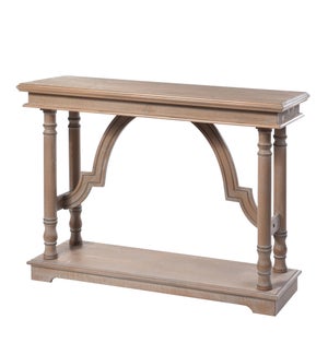 Weathered Wood Trestle Table | 33in X 47in X 15in | Console Table