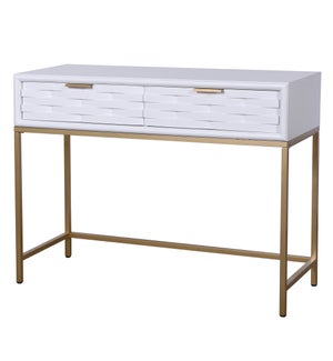 Two drawer console table made of MDF