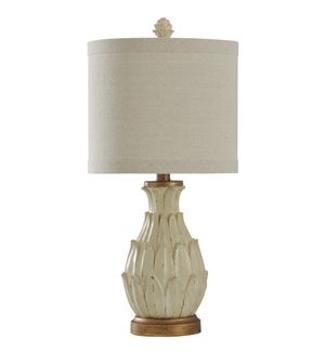 BISCUIT BEIGE | Traditional Table Lamp | 24in ht. X 11in w. X 11in d.