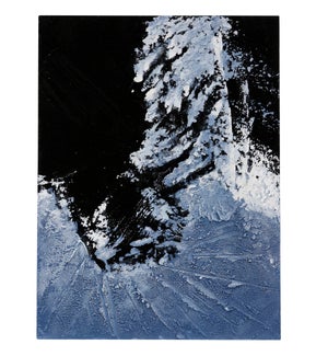 COMPOSITION IN BLUE | 36in w X 48in ht X 2in d | Deep Texture on Canvas