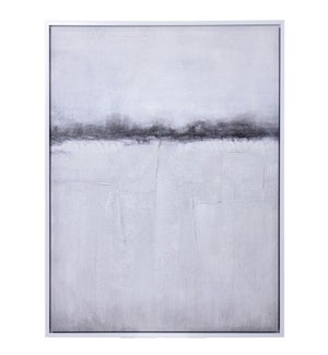 BLURRED PERCEPTION | Hand Painted Framed Canvas   | 36in w. X 48in ht. X 2in d.