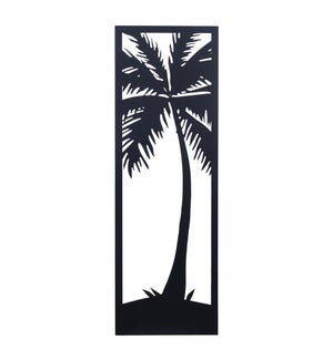 LONE PALM II | StyleCraft Exclusive Lazer Cut Metal Wall Art with Fired Finish | 36in ht. X 12in w.